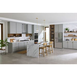 LG 36 in. 25.5 cu. ft. Smart Counter Depth French Door Refrigerator with Ice & Water Dispenser - PrintProof Stainless Steel, PrintProof Stainless Steel, hires