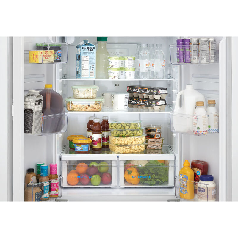 Frigidaire 32 in. 17.6 cu. ft. Counter Depth French Door Refrigerator with Ice Maker - White, , hires