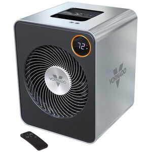 Vornado 1500 W Fan Space Heater with 2 Heat Settings & Overheat Safety Shut-Off - Stainless Steel, , hires