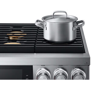 Dacor Contemporary 36 in. 5.4 cu. ft. Smart Dual Convection Gas Range with 6 Sealed Burners - Silver Stainless, , hires