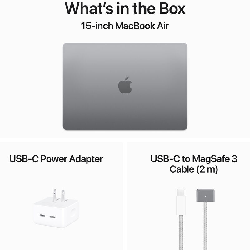 Apple 15" MacBook Air 256GB (M3, Space Gray), , hires