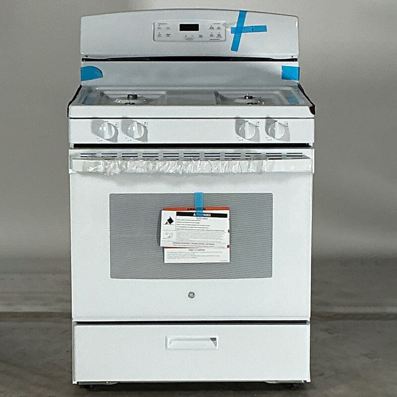 GE 30 in. 4.8 cu. ft. Gas Range with 4 Sealed Burners - White (Open Box Good Condition), , hires