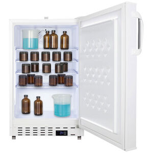 Summit AccuCold 20 in. 3.3 cu. ft. Undercounter Refrigerator - White, , hires
