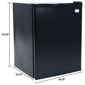 Avanti 19 in. 2.2 cu. ft. Undercounter Refrigerator - Black, , hires