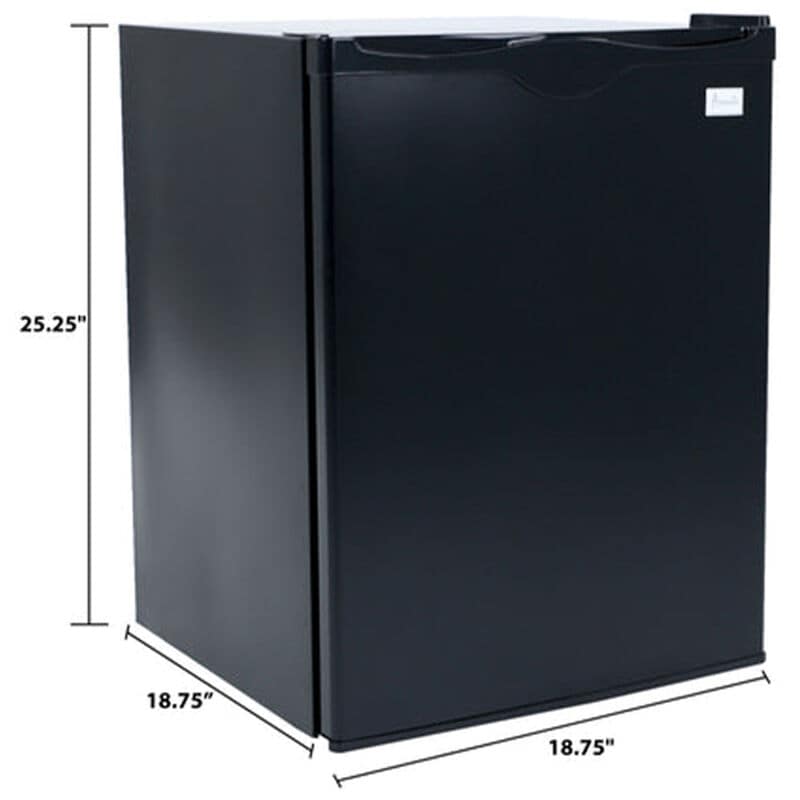 Avanti 19 in. 2.2 cu. ft. Undercounter Refrigerator - Black, , hires