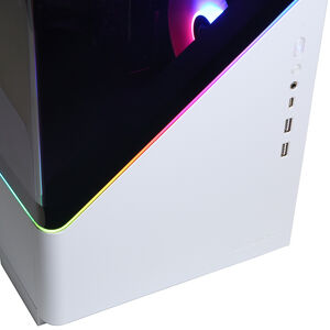 CyberPowerPC Gamer Master Desktop with AMD Ryzen 7 9700F, 3.8GHz, 8-Core CPU, AMD Radeon RX 7700, 16GB VRAM GPU, 32GB RAM, 1 TB SSD & Windows 11 Home - White, , hires