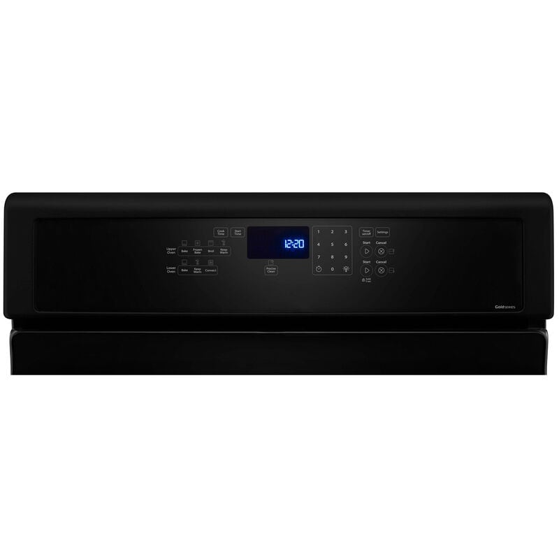 Whirlpool 30 in. 6 cu. ft. True European Convection Double Oven Gas Range with 5 Sealed Burners - Black Ice, , hires