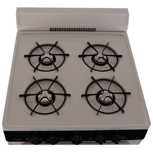 Premier 24 in. 3 cu. ft. Gas Range with Open Burners - Bisque, Bisque, hires