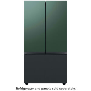 Samsung BESPOKE 3-Door French Door Bottom Panel for Refrigerators - Matte Black Steel, , hires