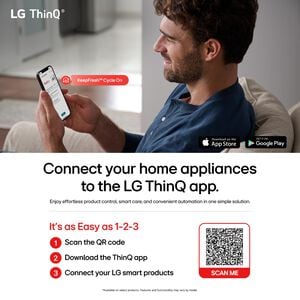 LG 27 in. 4.8 cu. ft. Smart Top Load Washer with 4-Way Agitator, EasyUnload & AI Sensing - Alpine White, Alpine White, hires