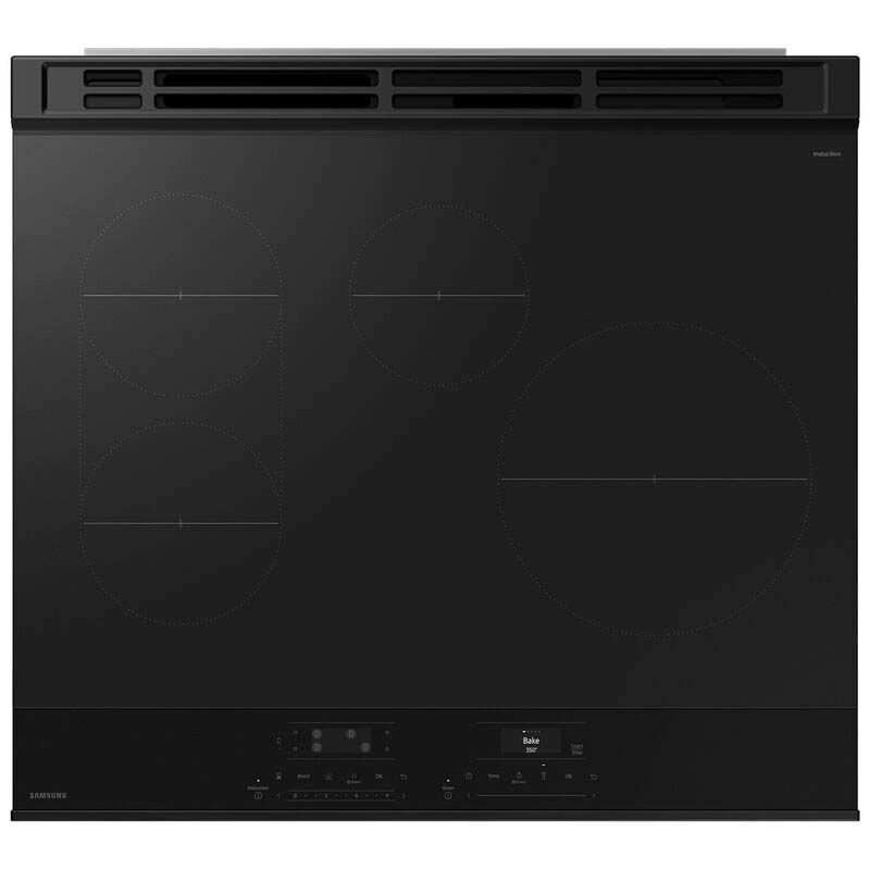 Samsung Bespoke 30 in. 6.3 cu. ft. Smart Slide-In Electric Range with 4 Induction Burners - Stainless Steel, Stainless Steel, hires