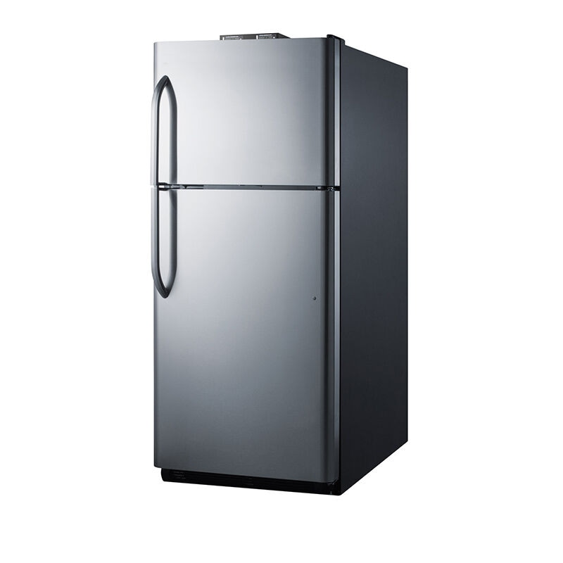 Summit 30 in. 20.5 cu. ft. Top Freezer Refrigerator - Stainless Steel, , hires