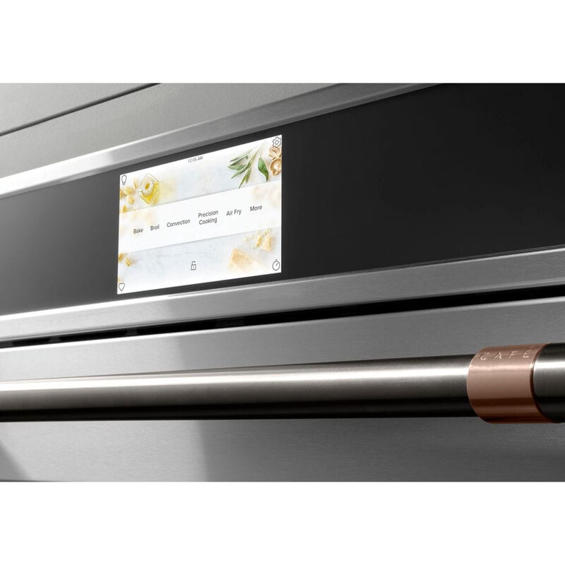 Cafe Professional Series 30 in. 5 cu. ft. Smart Electric Single Wall Oven with True European Convection - Stainless Steel, Stainless Steel, hires