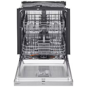 LG 24 in. Front Control Smart Dishwasher with 48 dBa Sound Level & Pocket - Stainless Steel, , hires