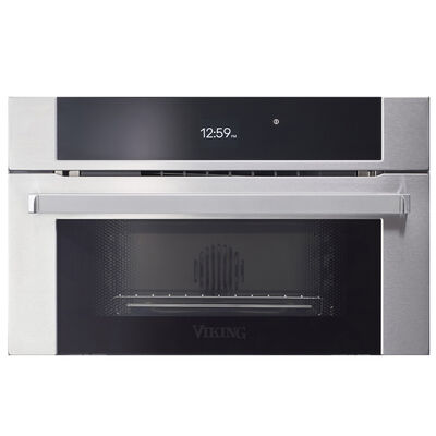Viking 30 in. 1.4 cu. ft. Steam Electric Single Wall Oven with True European Convection - Stainless Steel | MVSOC6301SS