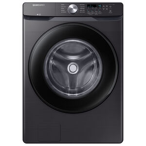 Samsung 27 in. 4.5 cu. ft. Stackable Front Load Washer with Sanitize Cycle & Vibration Reduction Technology - Brushed Black, Brushed Black, hires