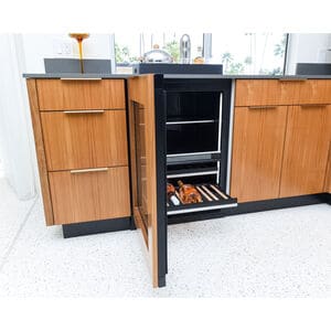JennAir 24 in. 5.0 cu. ft. Built-In Beverage Center with Fixed Shelves & Digital Control Right Hinged - Custom Panel Ready, , hires