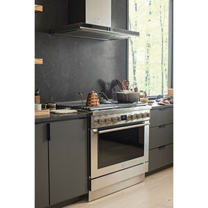 Electrolux 36 in. 4.4 cu. ft. True European Convection Dual Fuel Range with 6 Sealed Burners - Stainless Steel, , hires