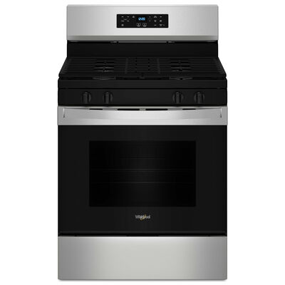 Whirlpool 30 in. 5 cu. ft. Gas Range with 4 Sealed Burners - Stainless Steel | WFGS3530RS