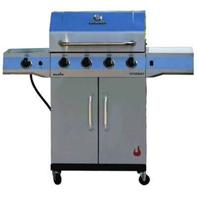 Char-Broil 4-Burner LP Gas Grill with Electronic Ignition & Side Burner - Stainless Steel | 463344924