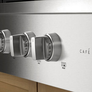 Cafe 36 in. 6-Burner Natural Gas Rangetop with Simmer Burner & Power Burner - Stainless Steel, Stainless Steel, hires