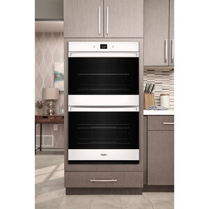 Whirlpool 30 in. 10.0 cu. ft. Electric Smart Double Wall Oven with Standard Convection & Self Clean - White, White, hires