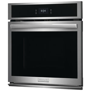 Frigidaire Gallery 27 in. 3.8 cu. ft. Steam Electric Single Wall Oven with True European Convection - Stainless Steel, Stainless Steel, hires