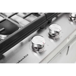 KitchenAid 30 in. Natural Gas Cooktop with 5 Sealed Burners - Stainless Steel, , hires