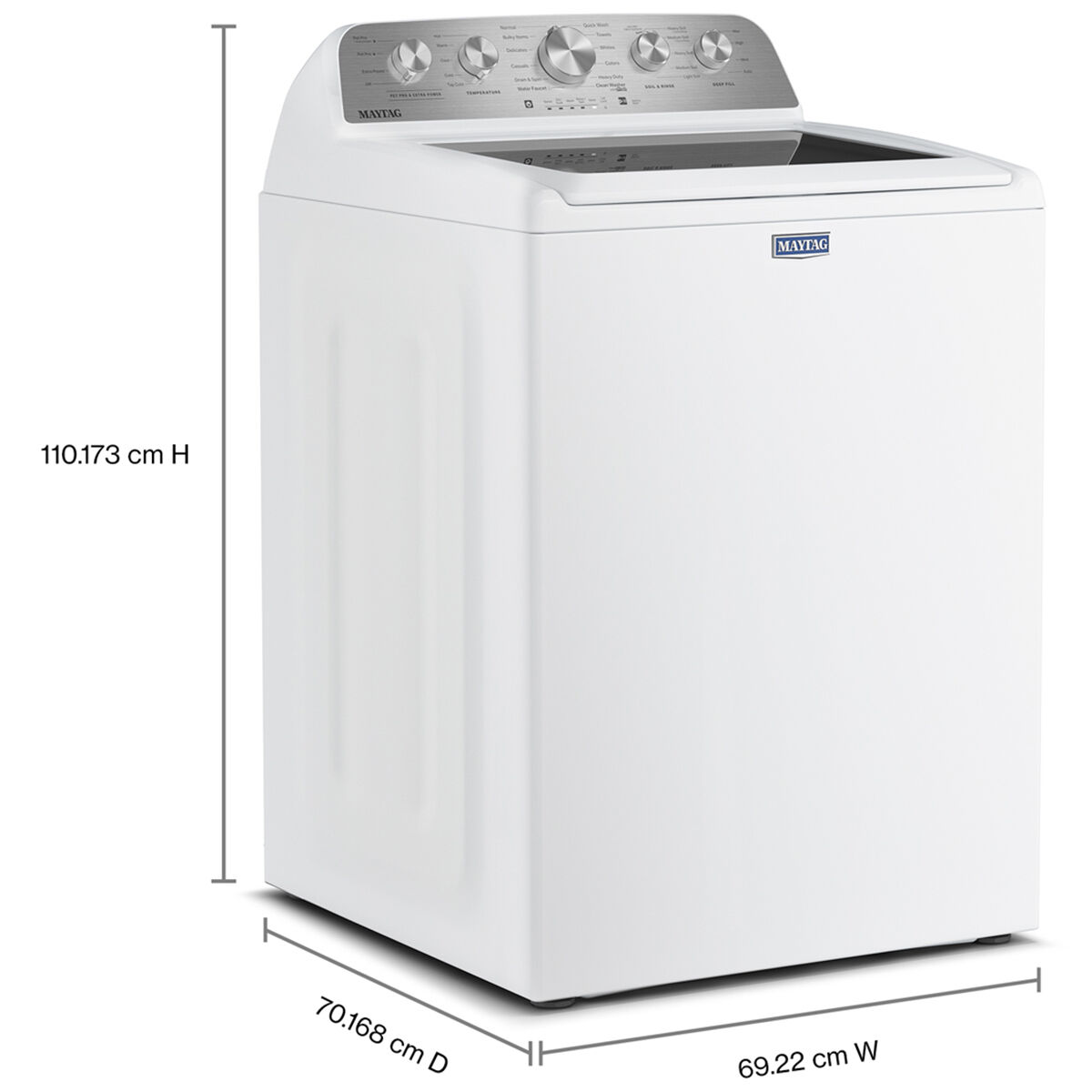 Maytag Pet Pro 27 in. 4.8 cu. ft. Top Load Washer - White | P.C.