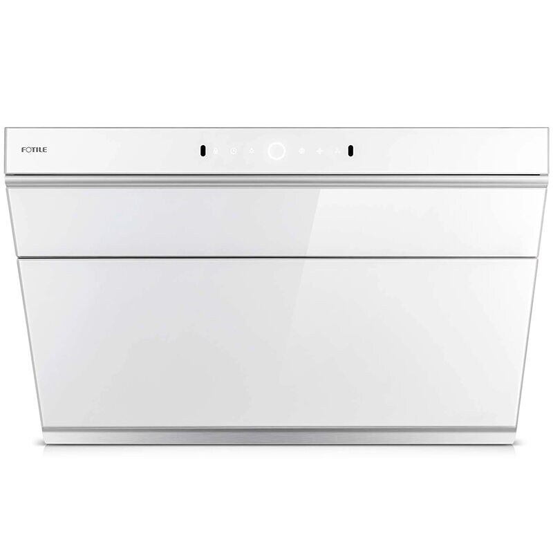 Fotile Slant Vent Series 30 in. Ducted Standard Style Range Hood with 1000 CFM, 4 Fan Speeds & 2 LED Lights - White Glass, , hires