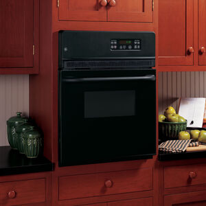 GE 24 in. 2.7 cu. ft. Electric Single Wall Oven - Black on Black, Black on Black, hires