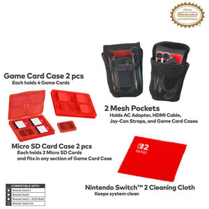 R.D.S. Industries Inc. Nintendo Switch 2 Game Traveler Deluxe Complete System Case, , hires