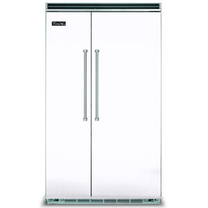 Viking 5 Series 48 in. 29.1 cu. ft. Built-In Counter Depth Side-by-Side Refrigerator - White, , hires