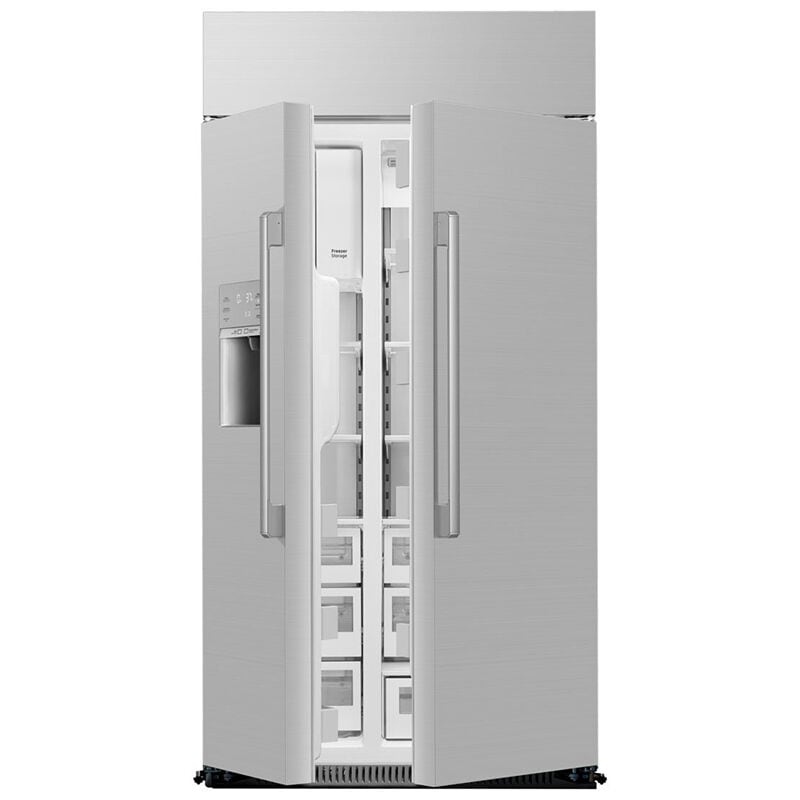 Dacor 42 in. 24 cu. ft. Built-In Smart Counter Depth Side by Side Refrigerator with Ice & Water Dispenser - Silver Stainless, , hires