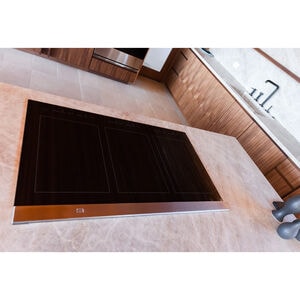 JennAir Oblivian Glass 30 in. 4-Burner Induction Cooktop with Simmer Burner & Power Burner - Black, , hires