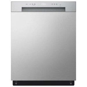 LG 24 in. Front Control Dishwasher with 52 dBa Sound Level, Dynamic Dry & Pocket - Stainless Steel Look, Stainless Steel Look, hires