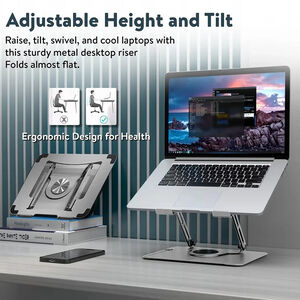 Uncagedergo Swivel Laptop Stand 2.0 - Space Gray, , hires