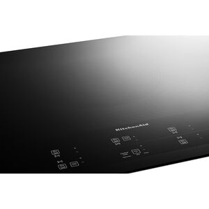 KitchenAid 36 in. 5-Burner Electric Cooktop with Simmer Burner & Power Burner - Black, , hires