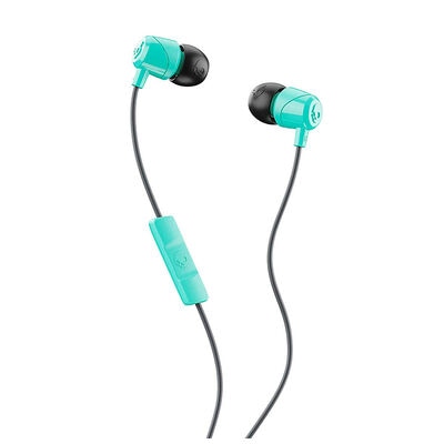 Skullcandy Jib In-Ear Earbuds with Microphone - Black/Miami Blue | S2DUY-L675