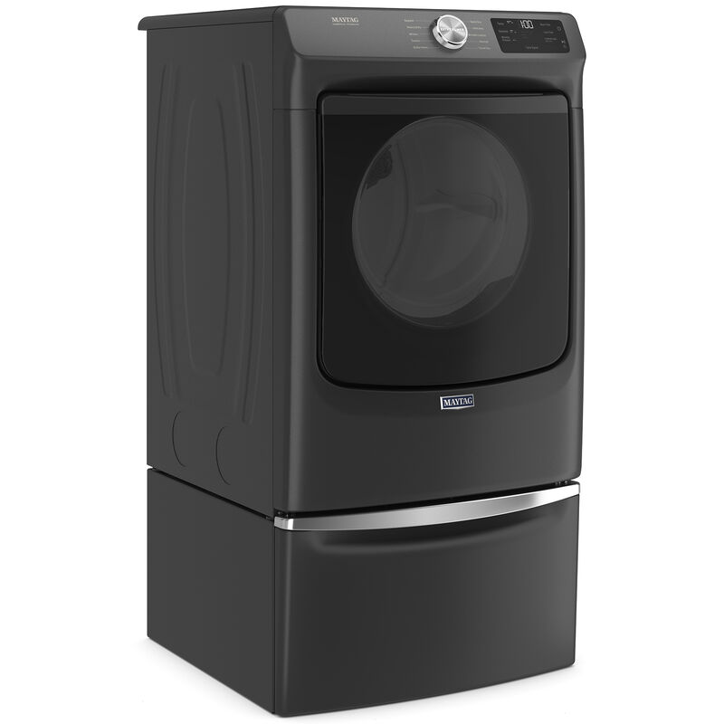 Maytag 27 in. 7.3 cu. ft. Front Loading Electric Dryer with 10 Dryer Programs, 7 Dry Options, Wrinkle Care & Sensor Dry - Volcano Black, , hires