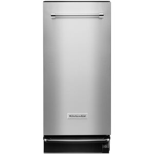 KitchenAid 15 in. 1.4 cu. ft. Trash Compactor - Stainless Steel, , hires