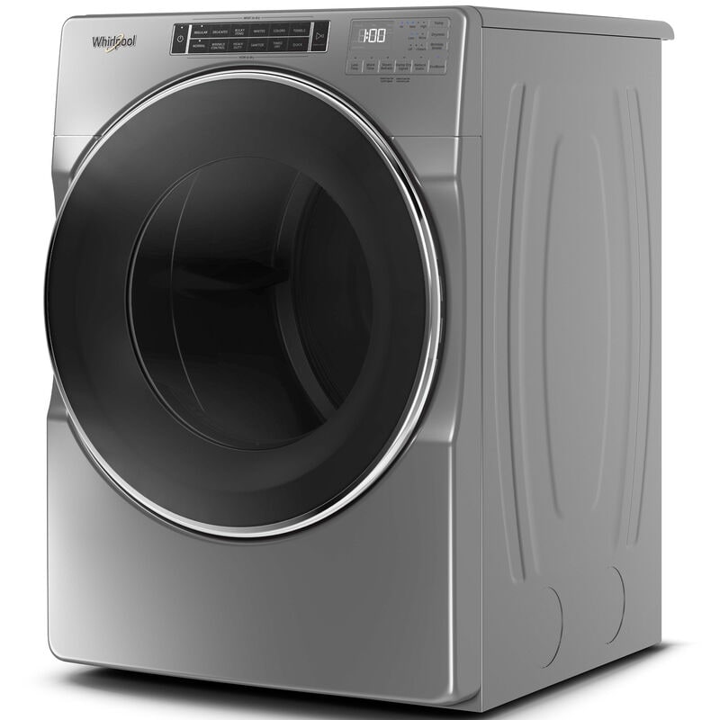 Whirlpool 27 in. 7.4 cu. ft. Stackable Electric Dryer with Sensor Dry & Steam Cycle - Chrome Shadow, , hires