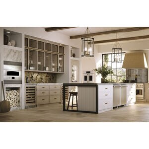 Monogram 24 in. Undercounter Wine Cooler with Wood Racks, Single Temperature Zone & 57 Bottle Capacity - Custom Panel Ready, , hires