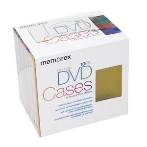 Memorex 10 Pack Mini DVD Cases, , hires