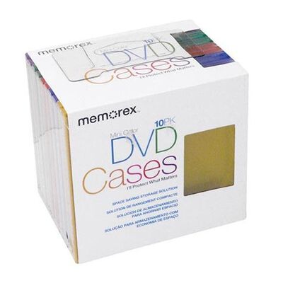 Memorex 10 Pack Mini DVD Cases | 3202001859