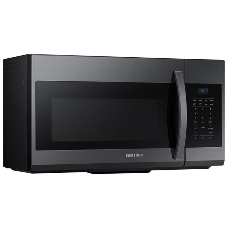 Samsung 30" 1.7 Cu. Ft. Over-the-Range Microwave with 10 Power Levels & 300 CFM - Black Stainless Steel, Black Stainless, hires