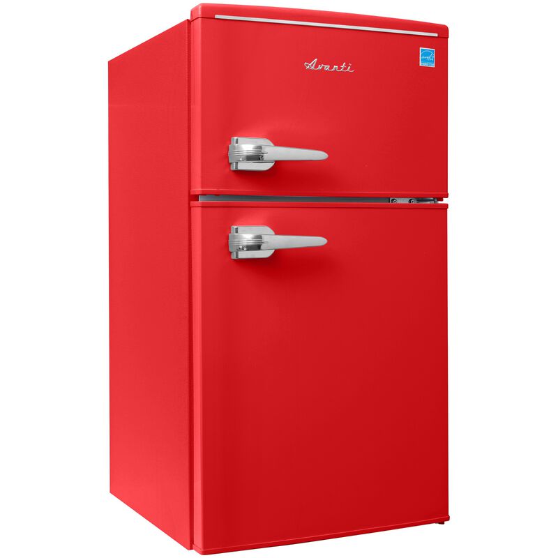 Avanti 18 in. 3 cu. ft. Mini Fridge with Top Freezer - Red, Red, hires