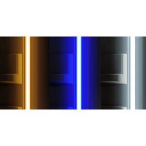 XO 24 in. Wine Cooler with Metal Racks, Dual Temperature Zones & 119 Bottle Capacity - Black Glass, , hires