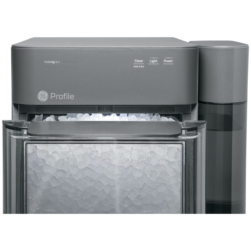 GE Profile 13 in. Smart Ice Maker with 3 lb. Ice Storage & Digital Control - Stainless Steel, , hires