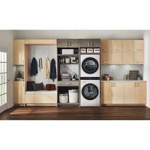 LG 27 in. WashTower with 4.5 cu. ft. Washer with 6 Wash Programs & 7.4 cu. ft. Electric Dryer with 6 Dryer Programs, Sensor Dry & Wrinkle Care - White, White, hires
